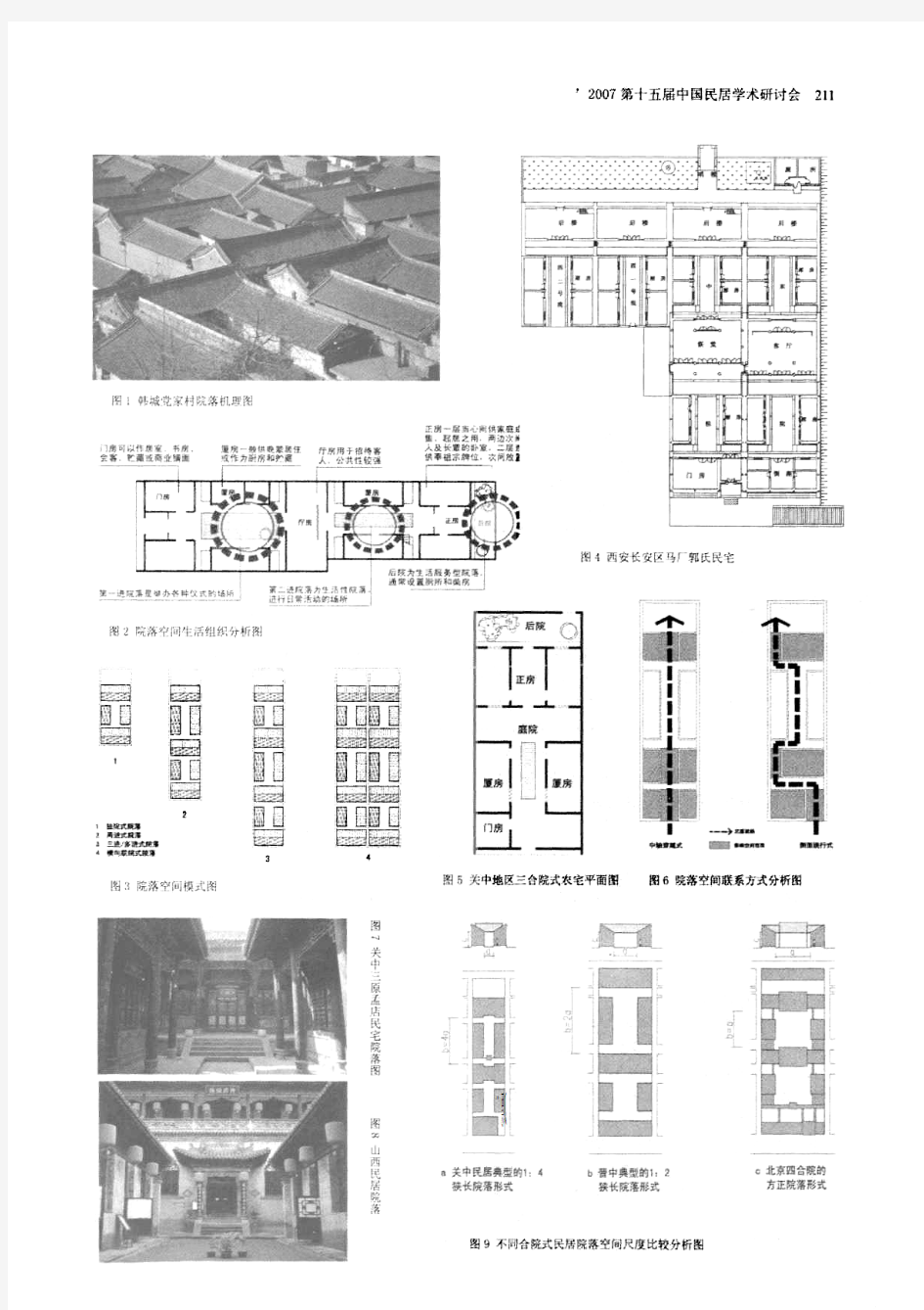 关中传统合院民居院落空间的再认识