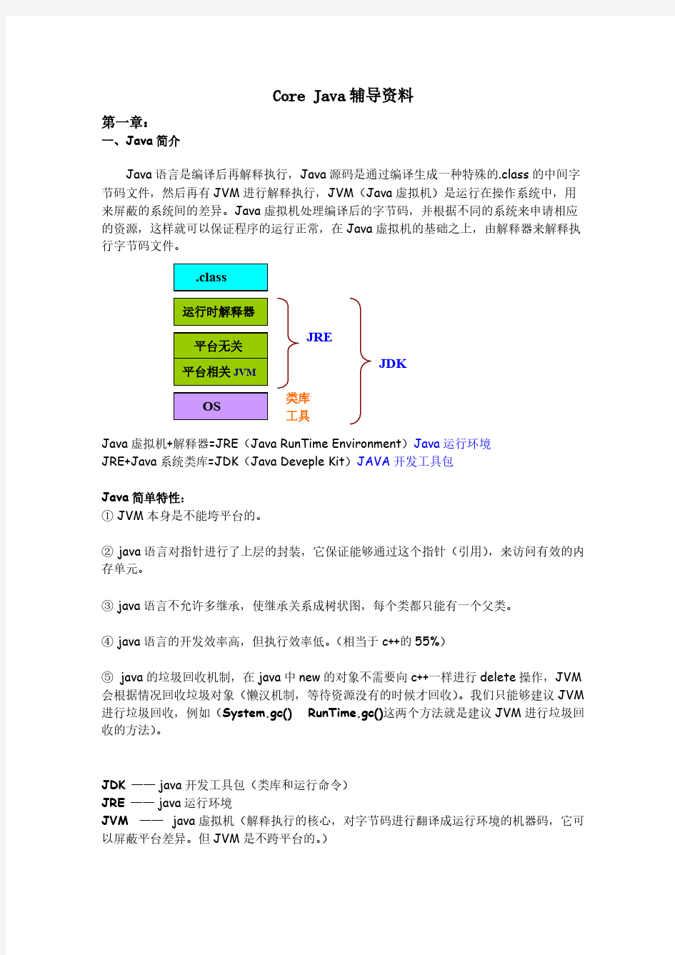 【免费下载】Core Java经典教程 一