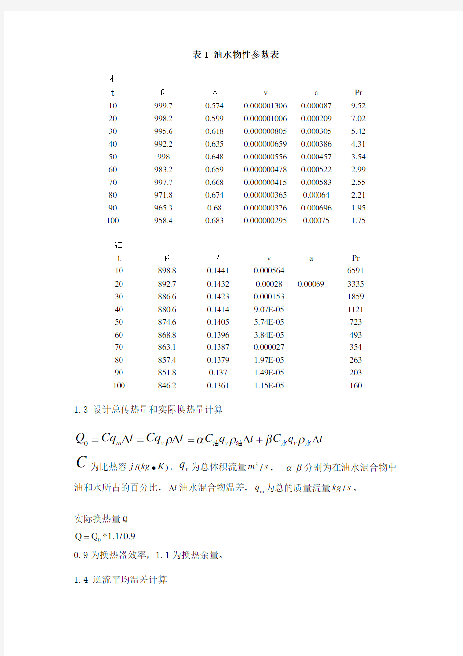 换热器设计计算步骤