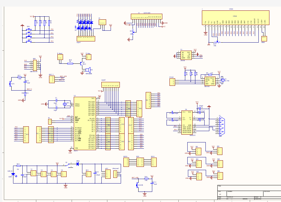 基于stc89c51单片机小车主板主板pcb打印图PDF版