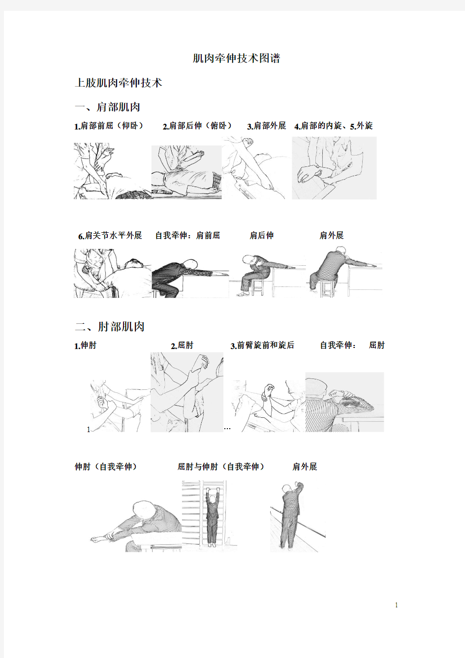 肌肉牵伸技术图谱