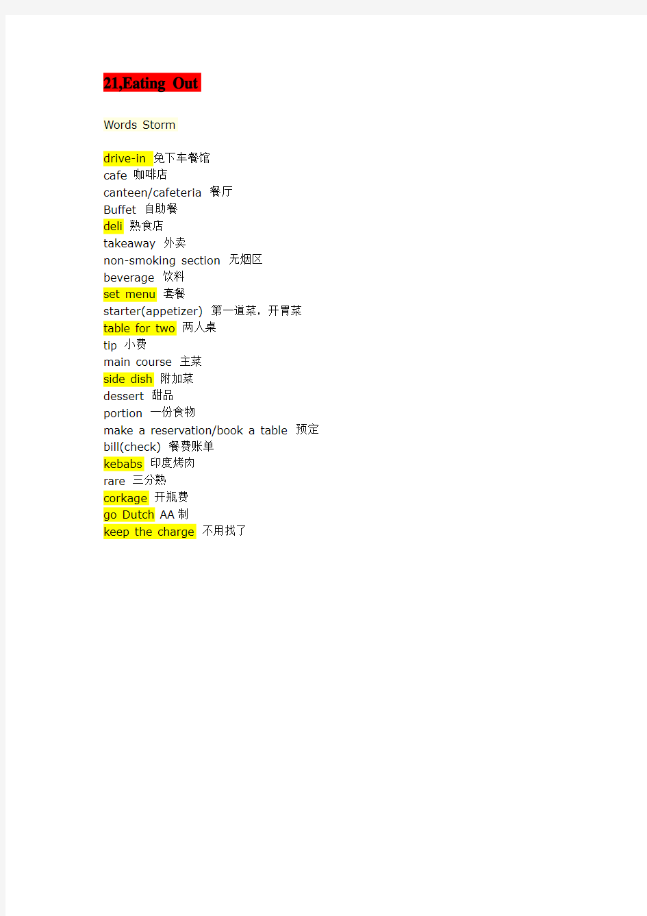 生活英语情景口语100主题21-30.