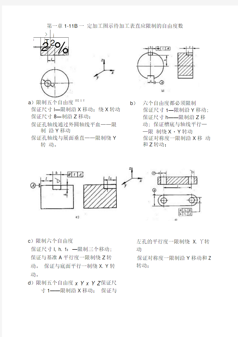 完整版机械制造工艺学课后答案