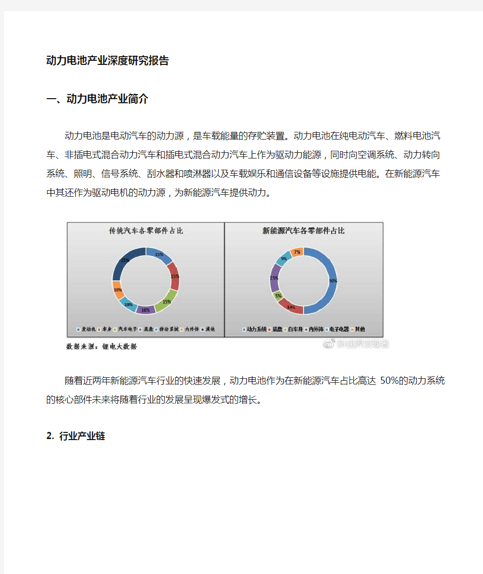 新能源汽车之动力电池