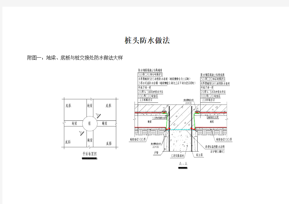 桩头防水做法()