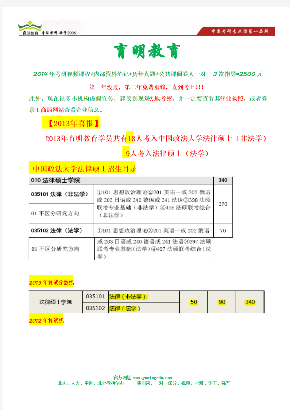 中国政法大学法律硕士考研出题人介绍