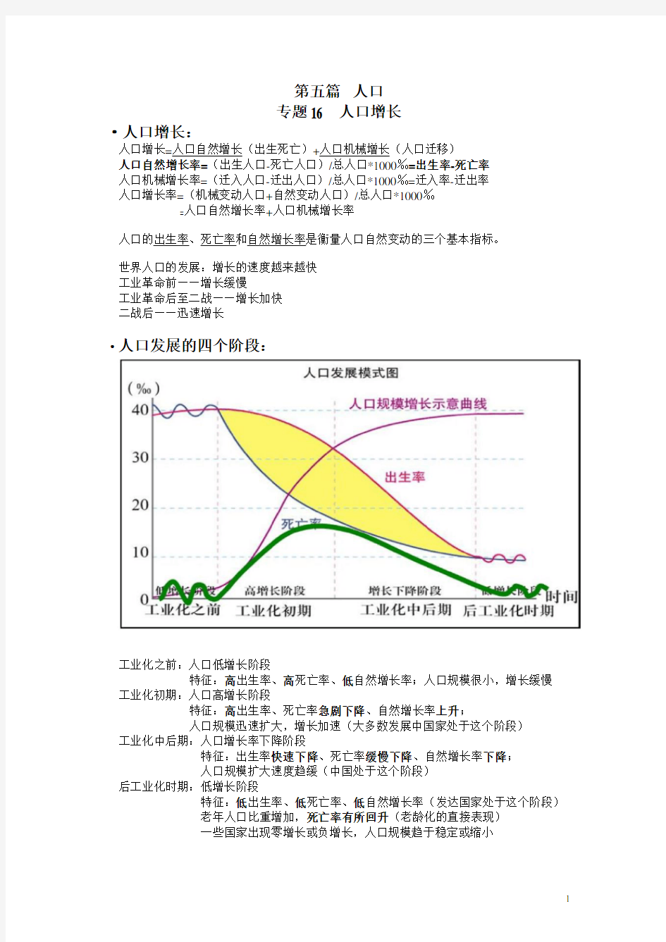 上海高中地理第二册知识点整理