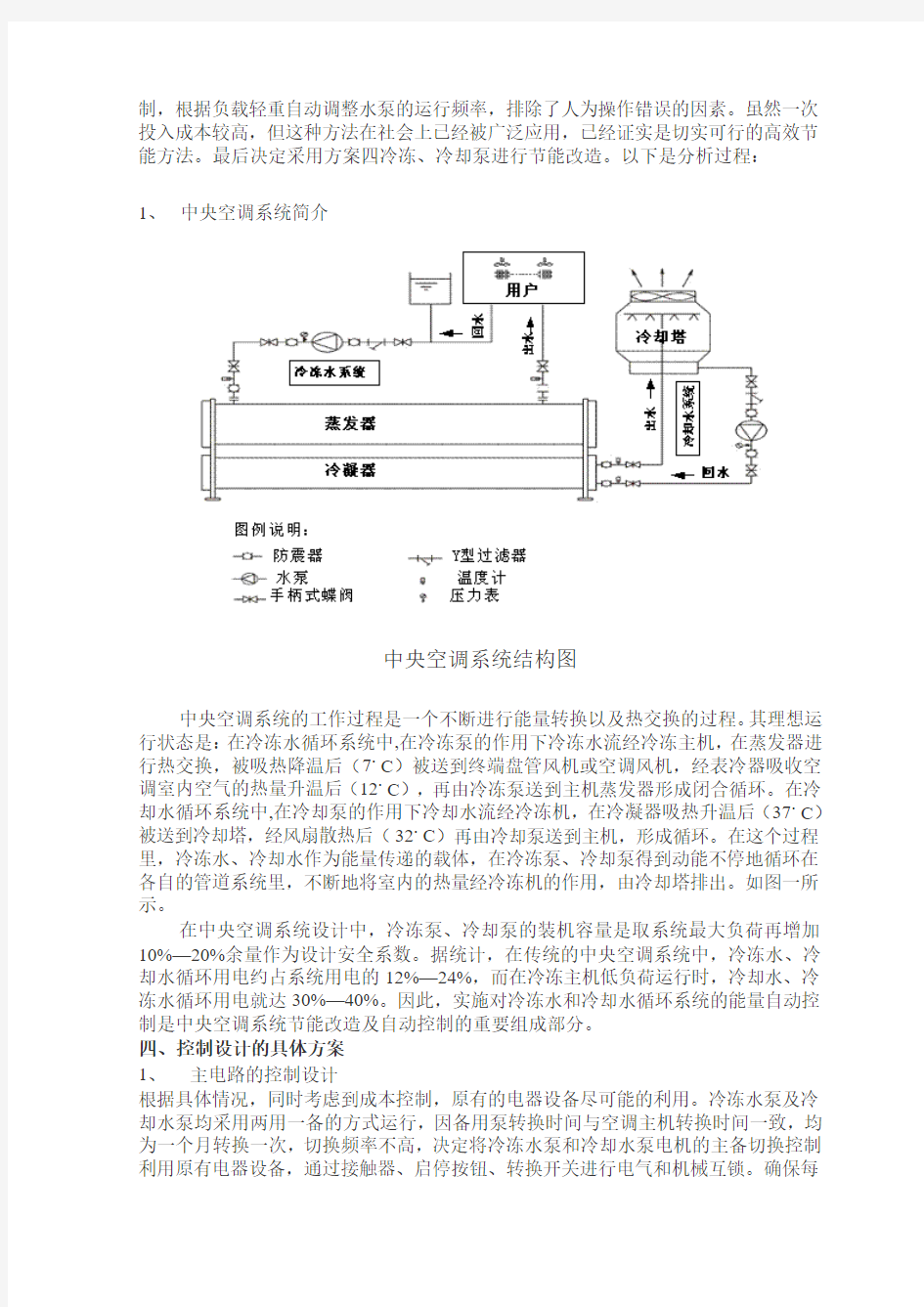 中央空调系统组织结构