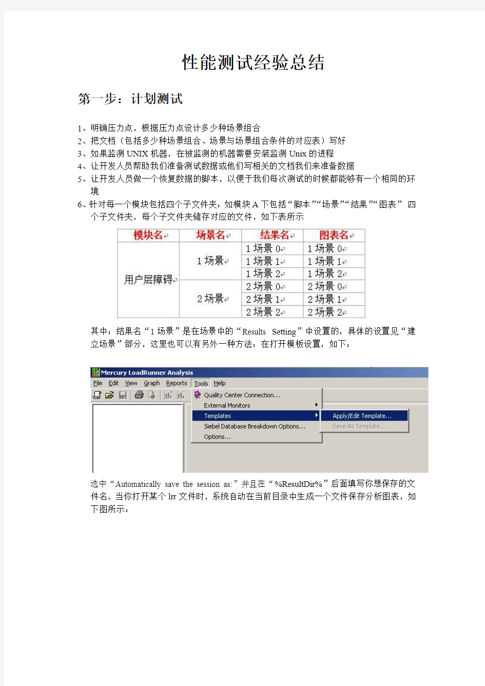 性能测试经验总结