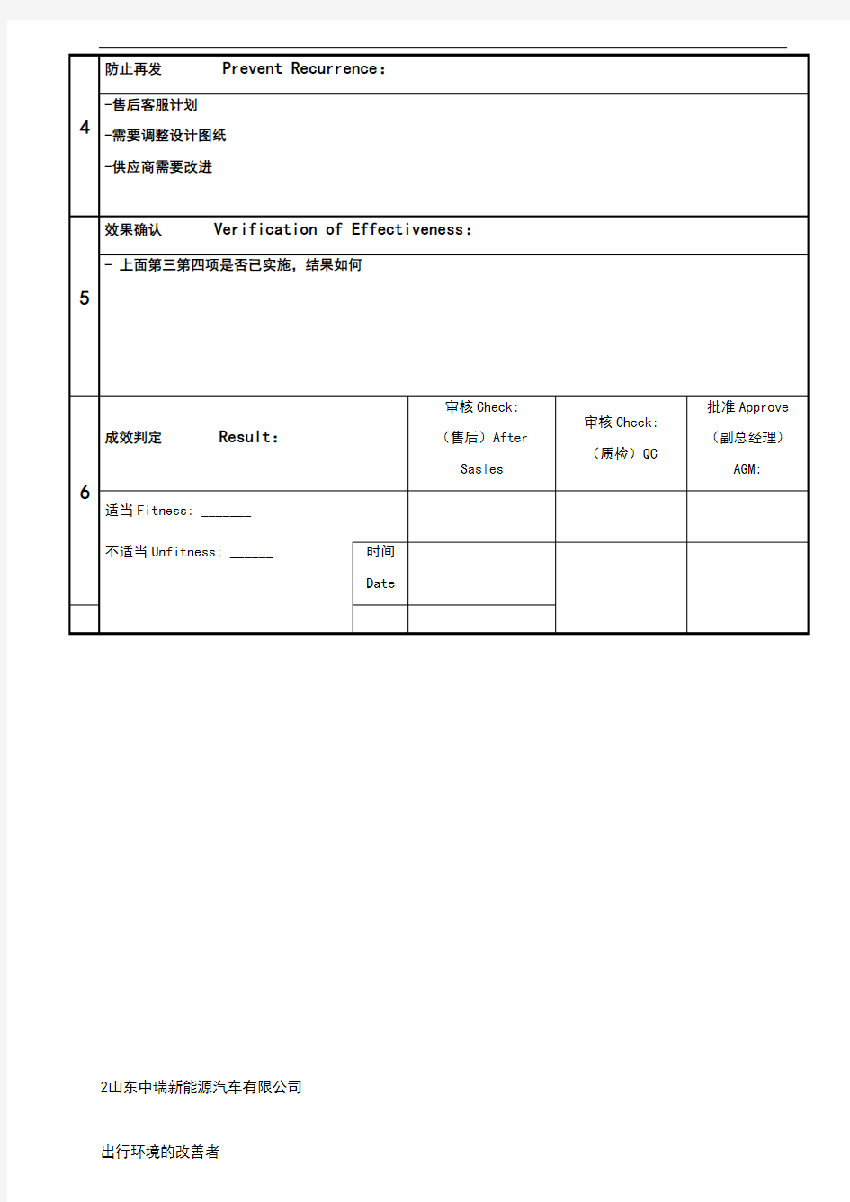 质量问题分析报告书模板