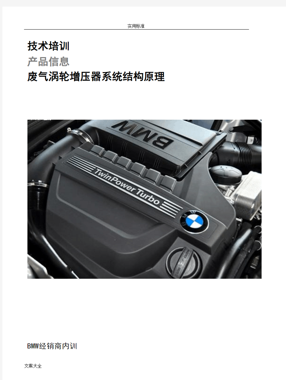 BMW发动机废气涡轮增压器系统(1)