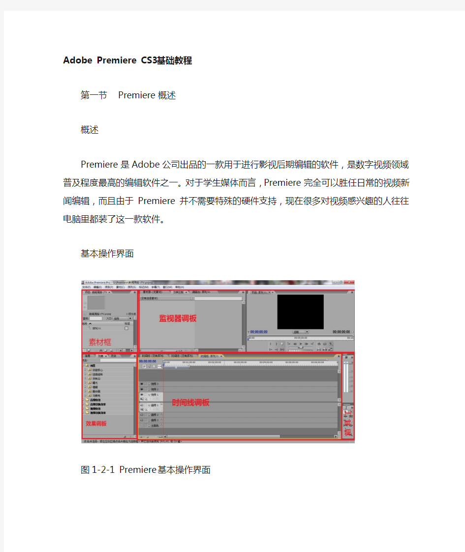 premiere基础教程