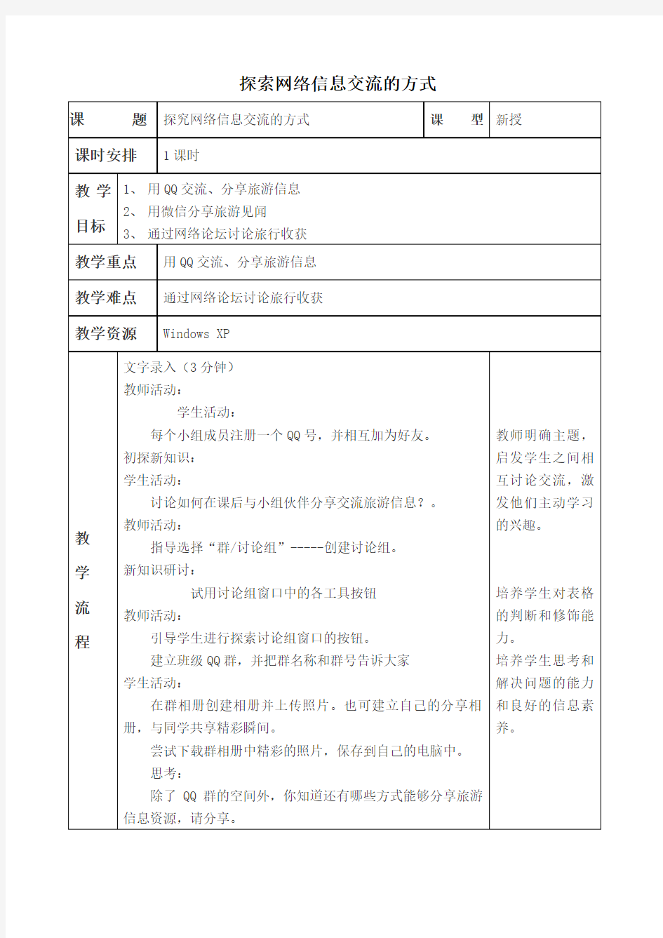 6.探究网络信息交流的方式