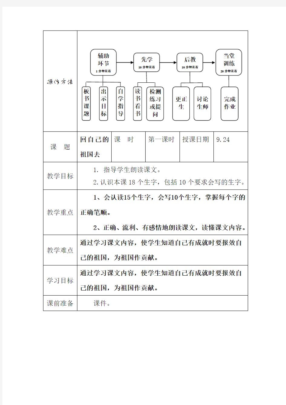 1回自己的祖国去1