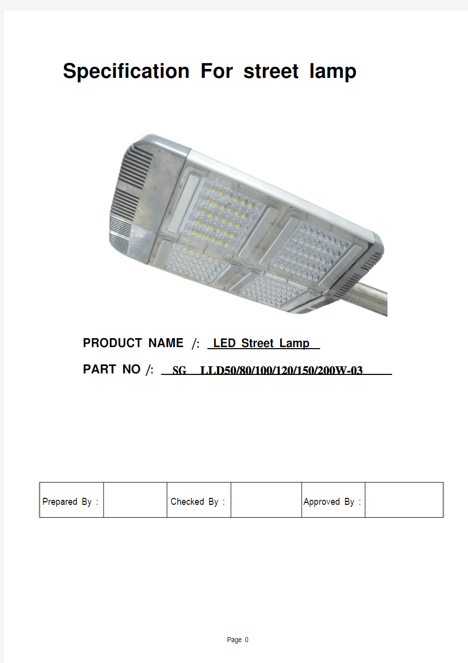 LED STREET LAMP -A