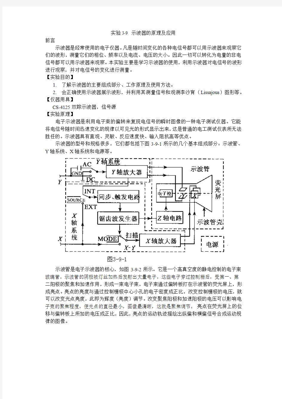 示波器的原理和应用