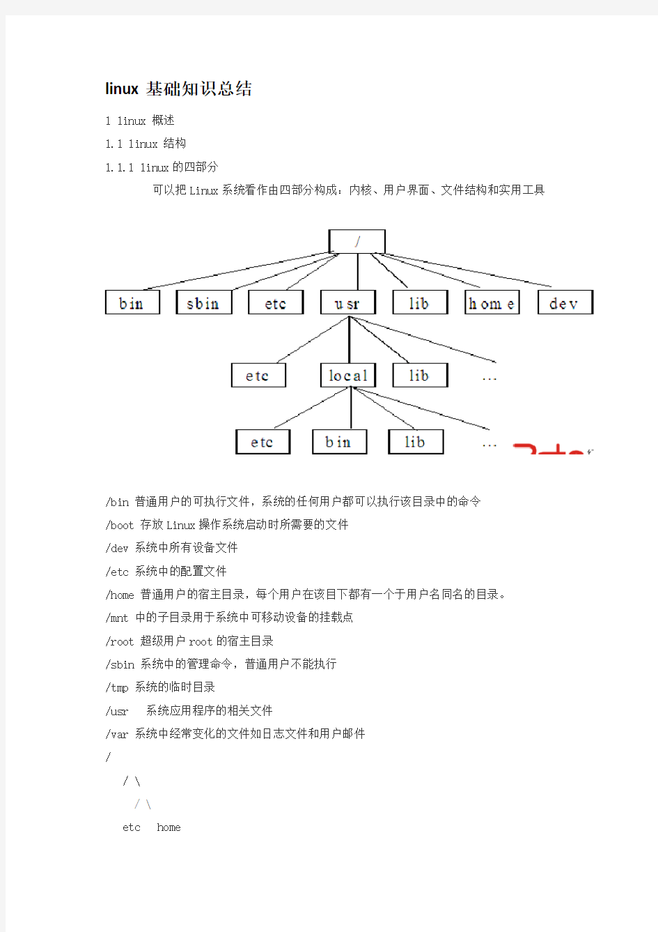 linux基础知识总结