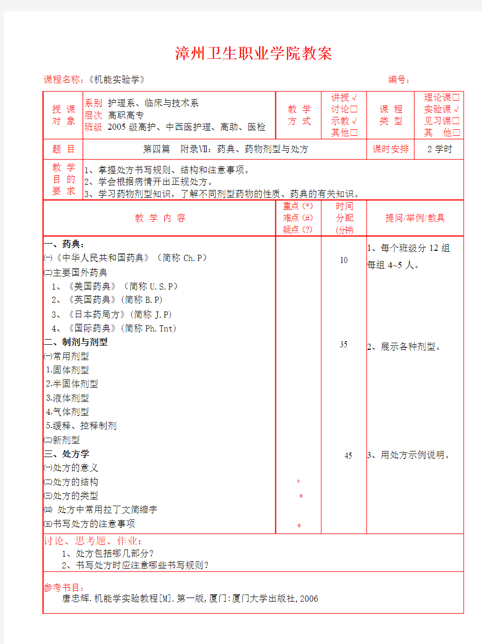 15药典、药物剂型、处方