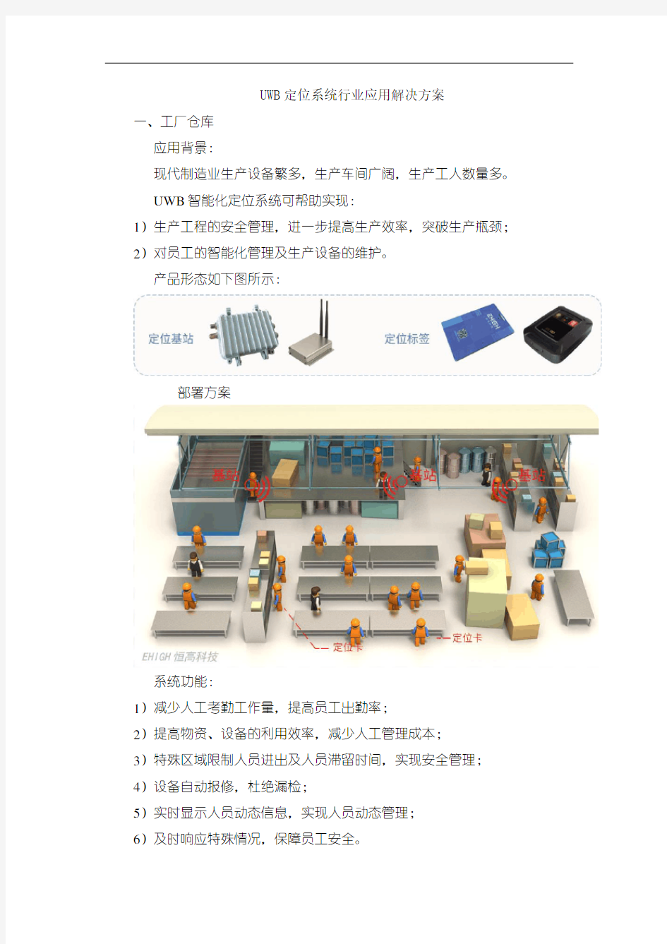 uwb定位系统行业应用解决方案(版)