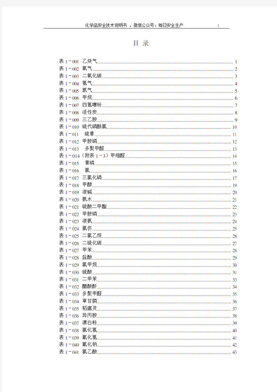 2020危化品安全技术说明书大全(MSDS)