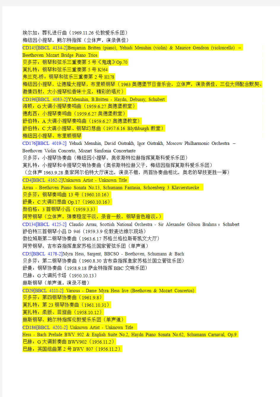 090411_A大【BBC—传奇系列】207张中文详细曲目、录音、演绎全攻略!_感谢会员“为什么呢!”制作