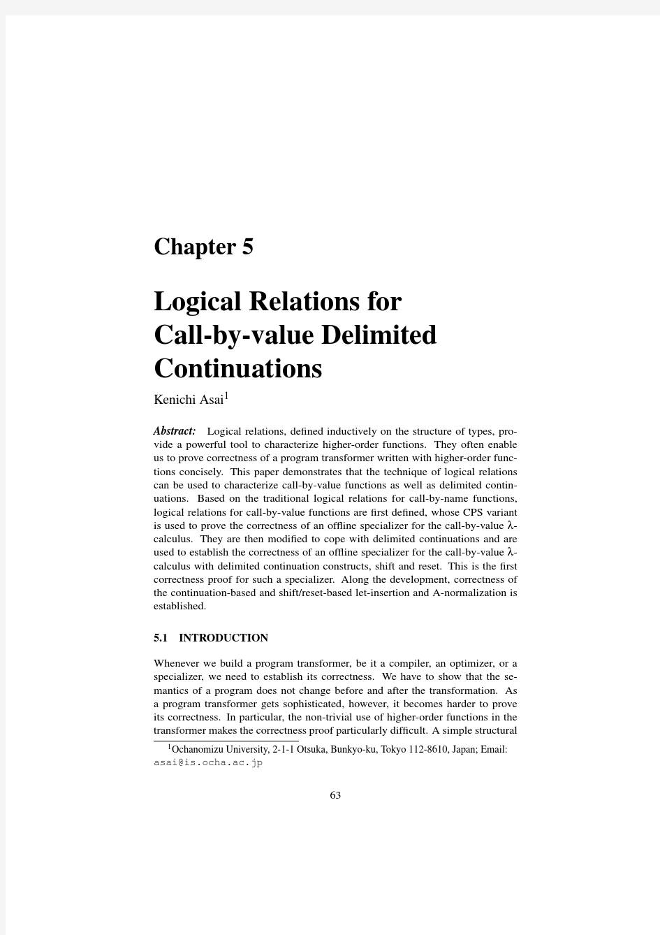 Logical Relations for Call-by-value Delimited Continuations