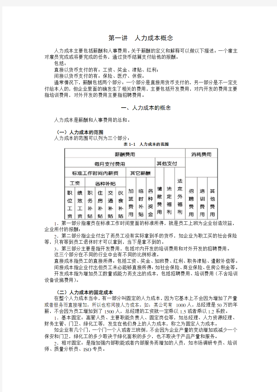 《人力成本分析与控制方法》