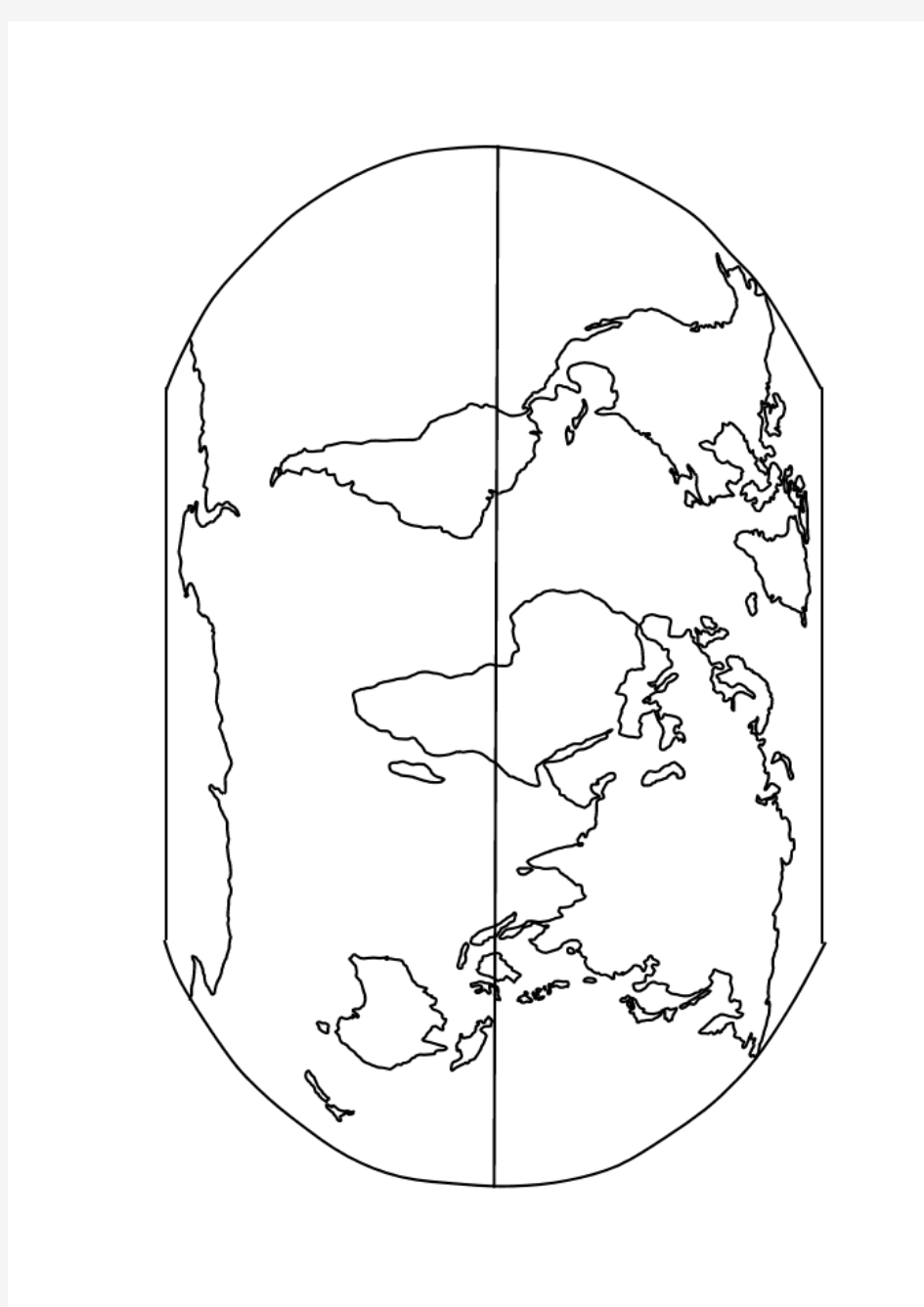 世界地图空白图(高清版)分析