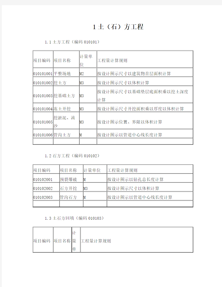 建设工程工程量清单计价规范 GB 50500-2003