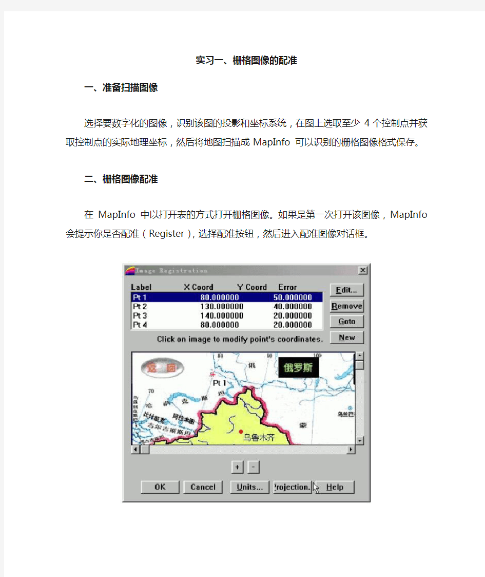 栅格图像的配准