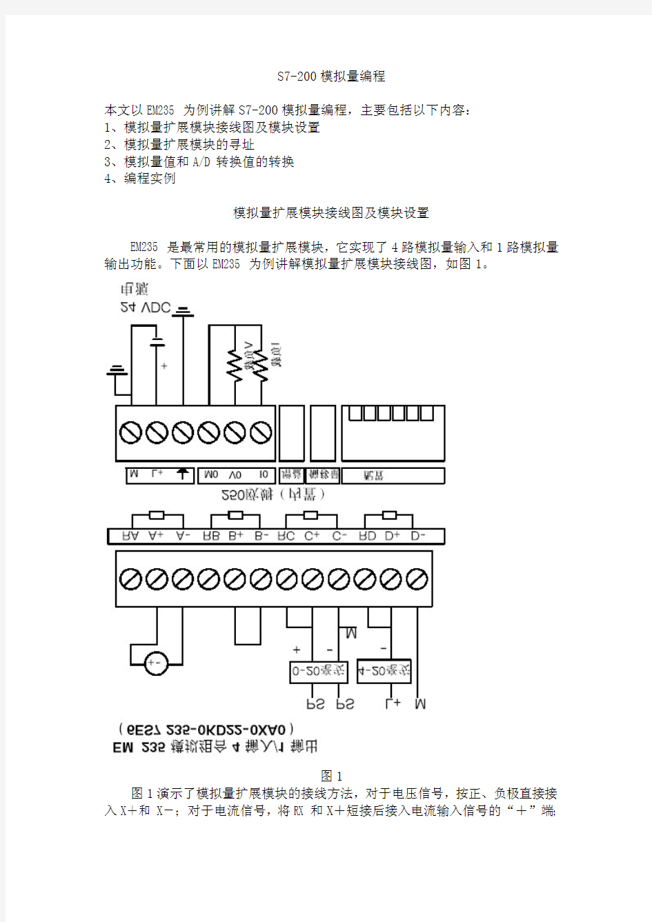 s7200模拟量编程详解