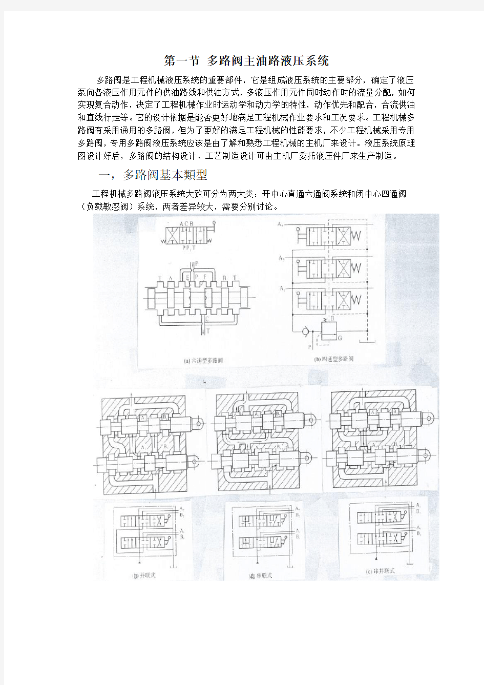 挖掘机多路阀详解(1)