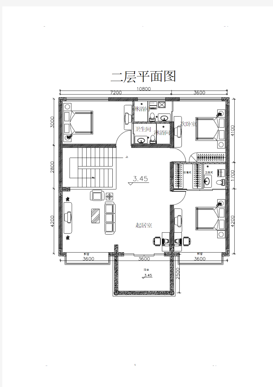 房屋设计平面图CAD图