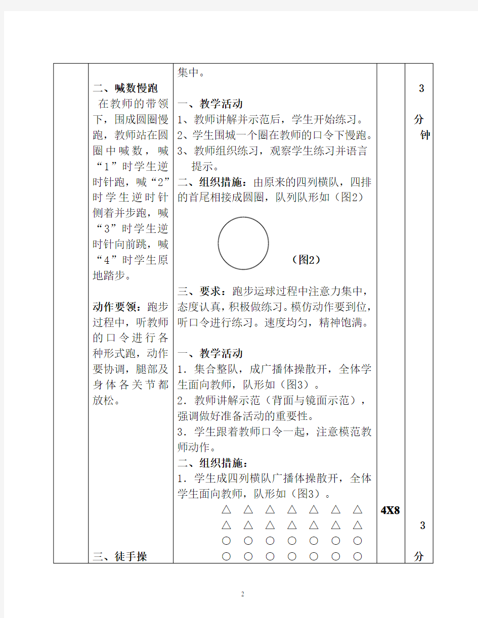 (完整)小学体育障碍跑教案