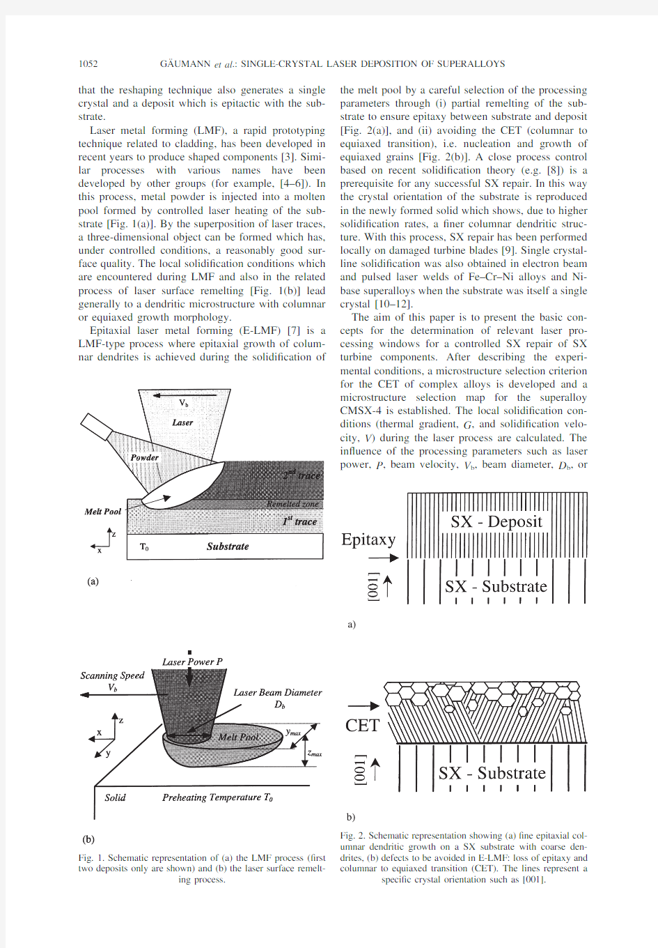 Single-crystal laser deposition of superalloys-processing–microstructure maps