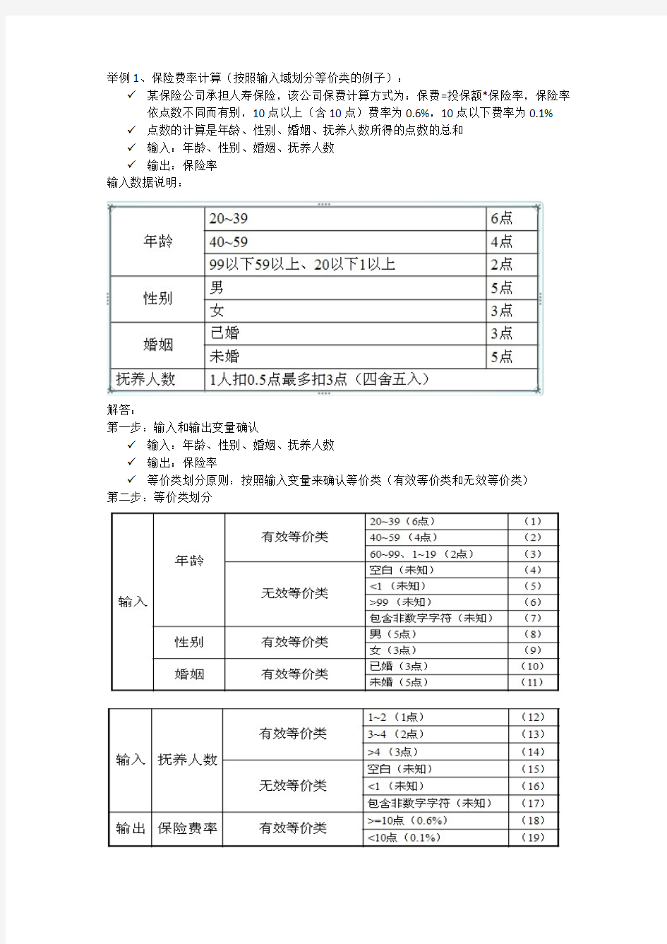 测试用例设计