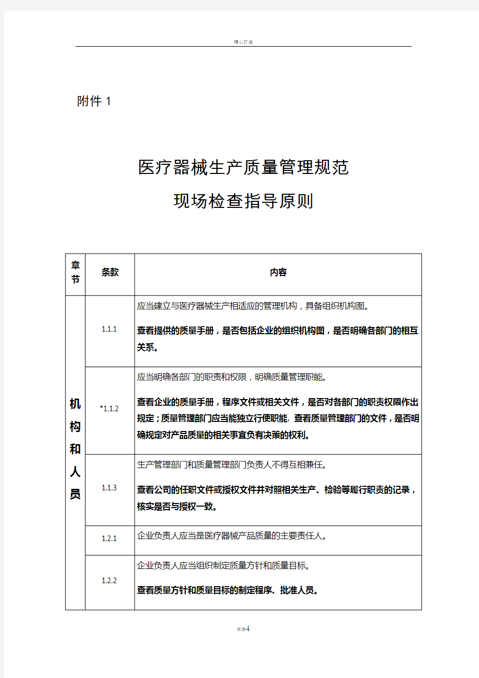 生产质量管理规范现场检查指导原则