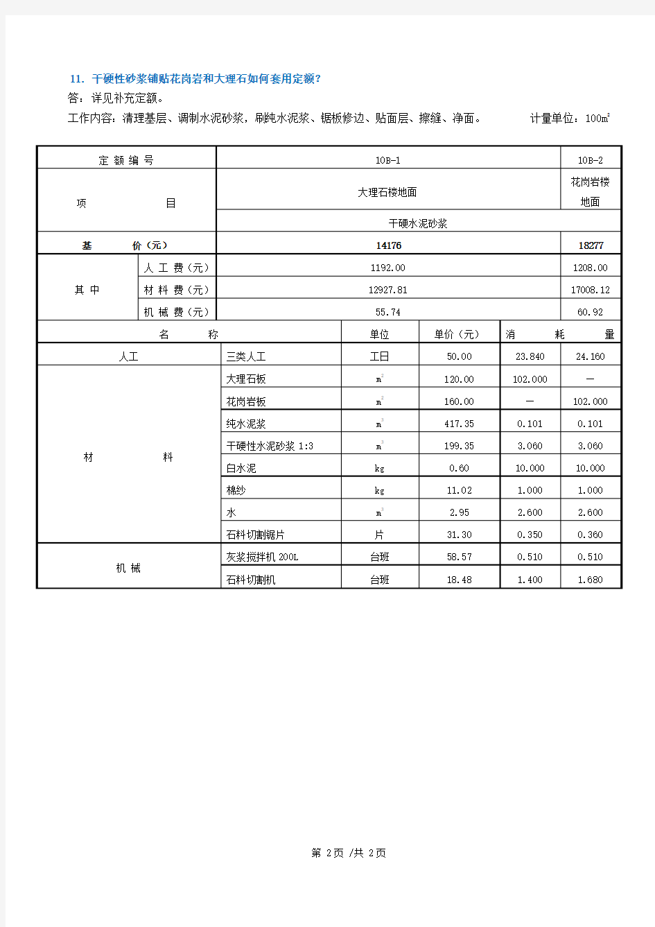 浙江省建筑工程预算定额(2010版)综合解释(一)