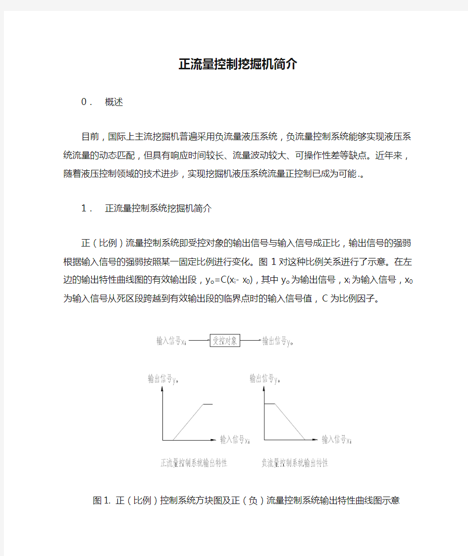 正流量控制挖掘机简介