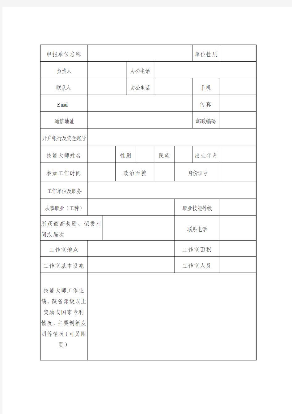 湖南省技能大师工作室