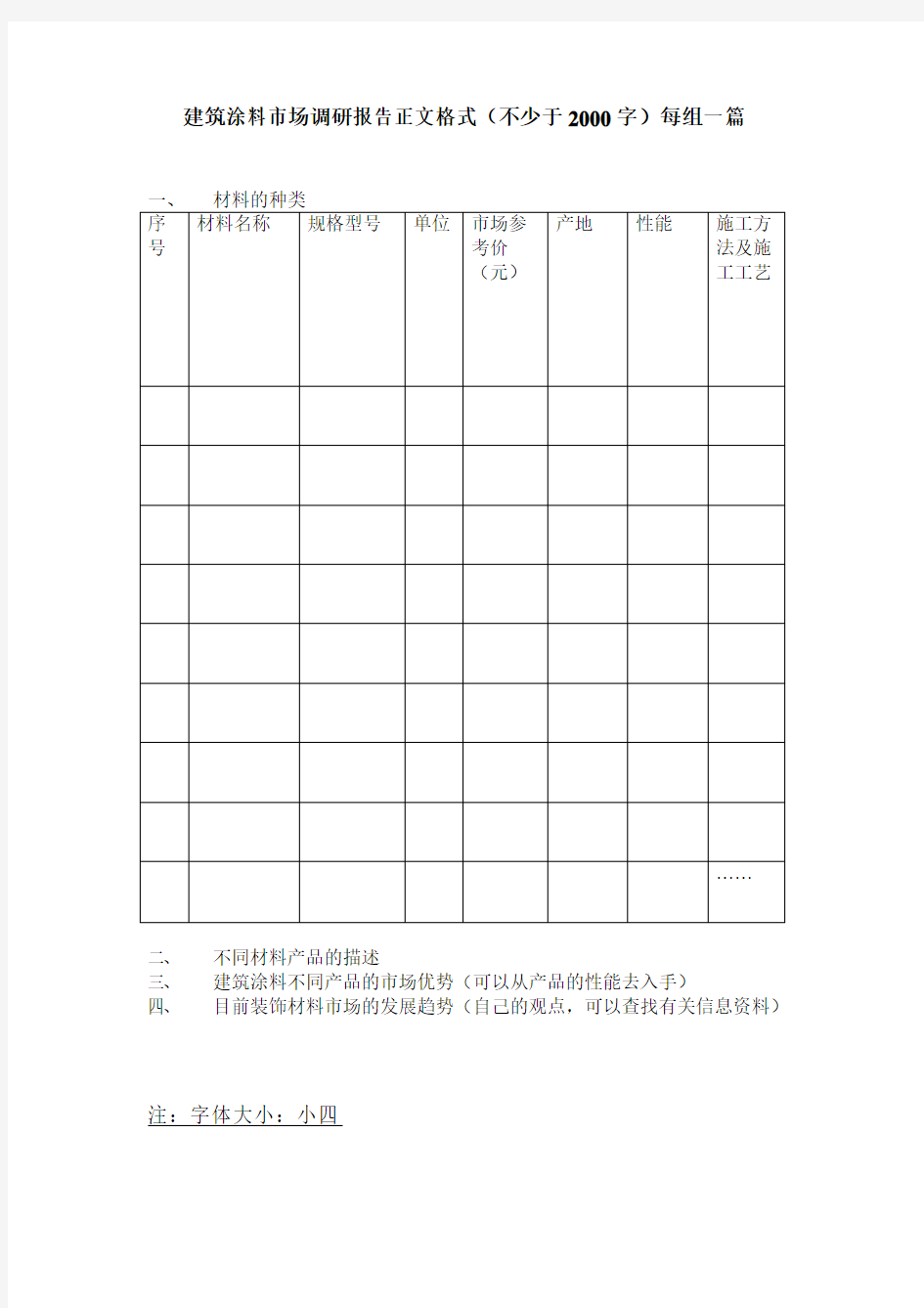 墙纸市场调研报告