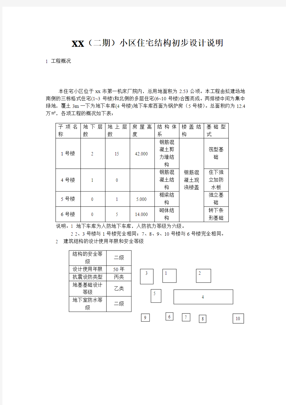 05G104民用建筑工程结构初步设计说明