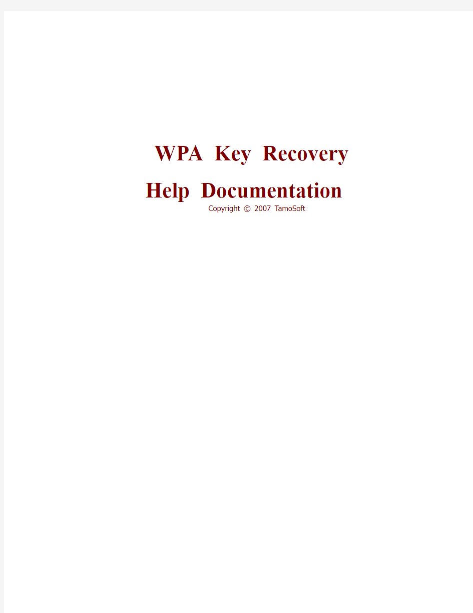 使用Commview For Wifi- Wpa Key Recovery (Wpakr)破解Wpa