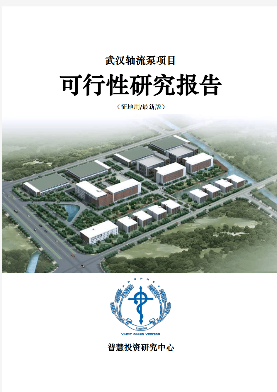 武汉轴流泵项目可行性研究报告征地用(最新版)