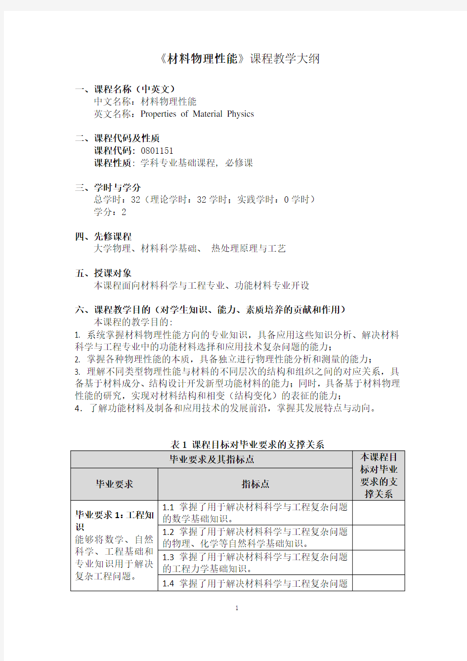 《材料物理性能》课程教学大纲-r