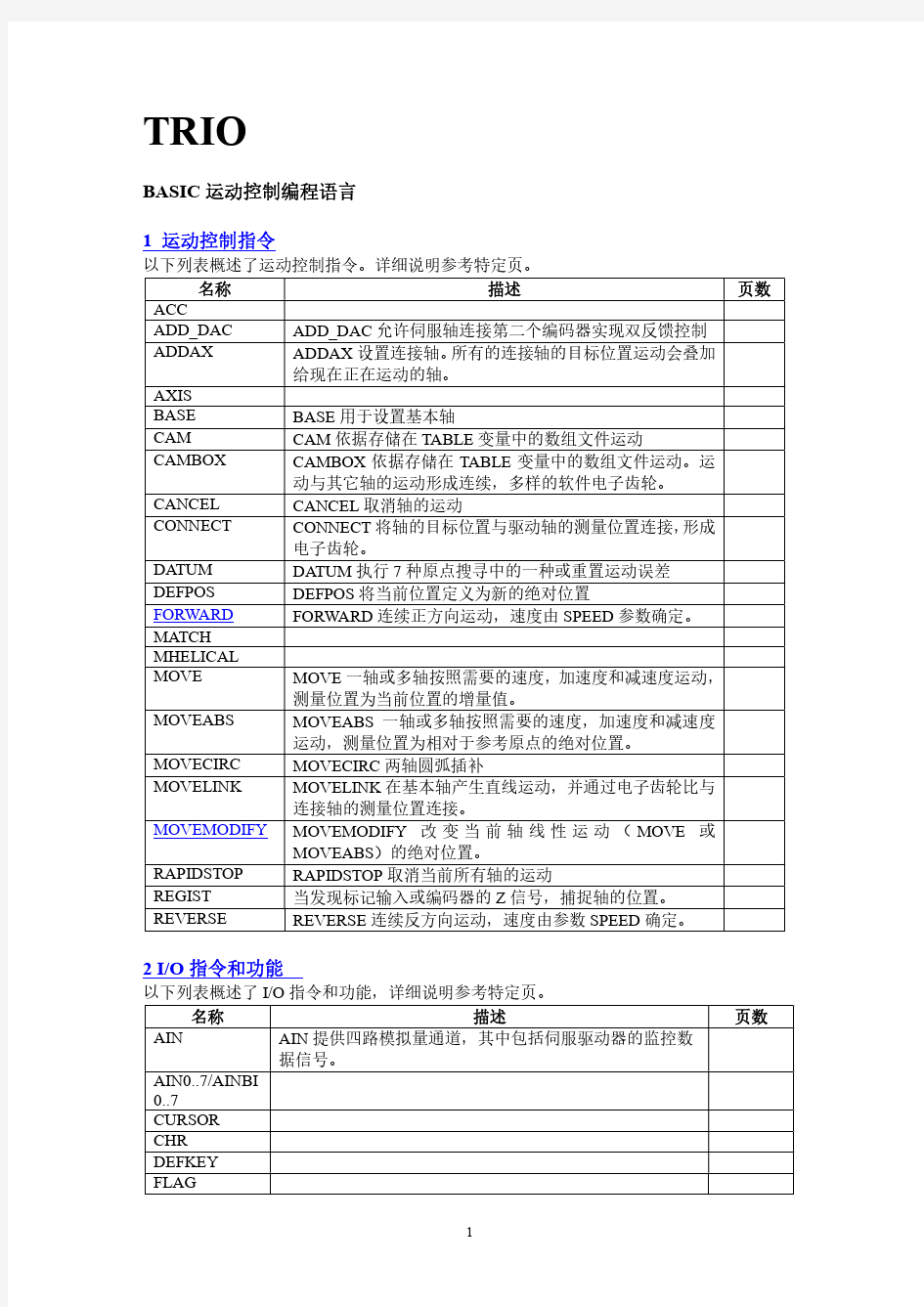 TRIO BASIC中文手册