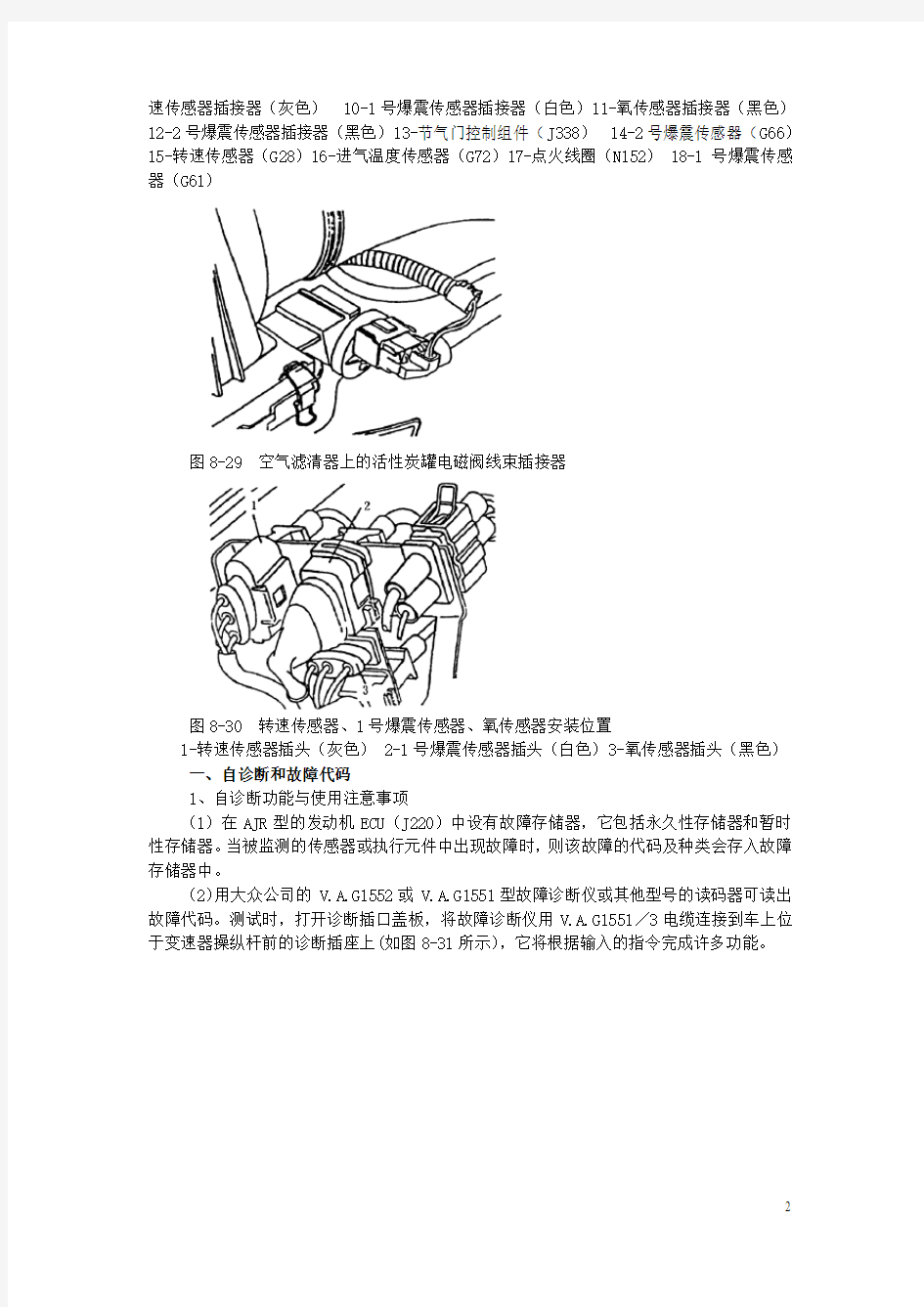 桑塔纳2000GSi型轿车电子控制汽油喷射系统(含点火系)维修手册