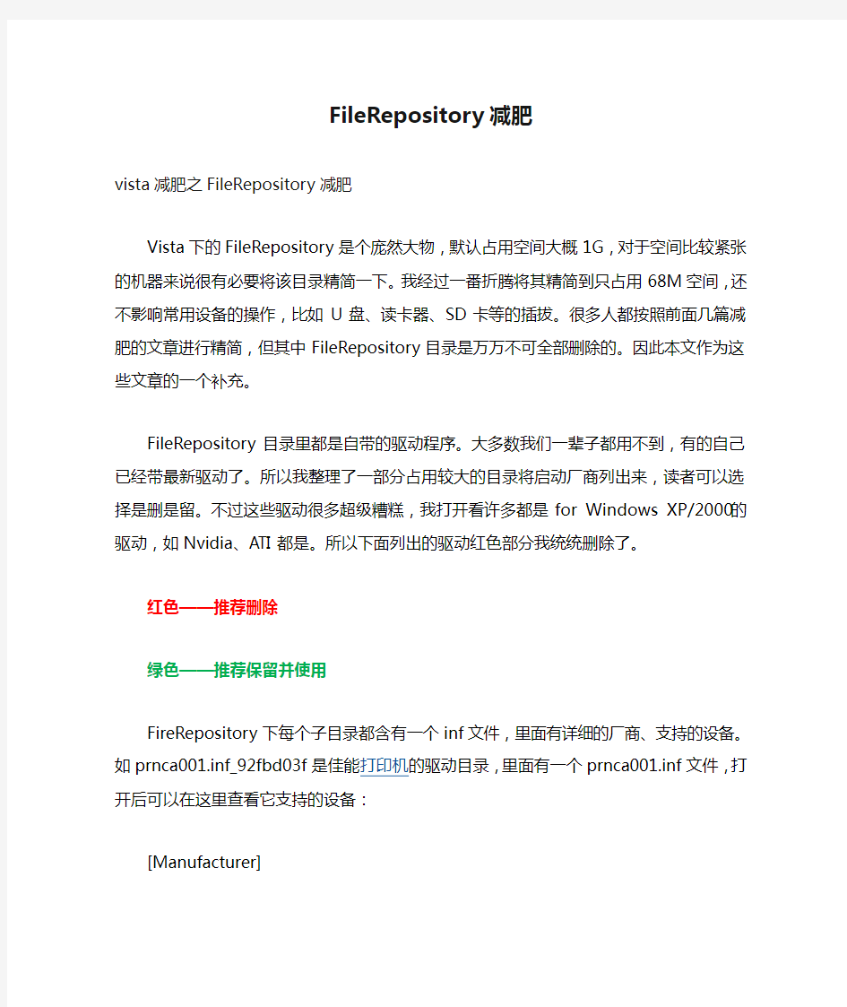 FileRepository减肥