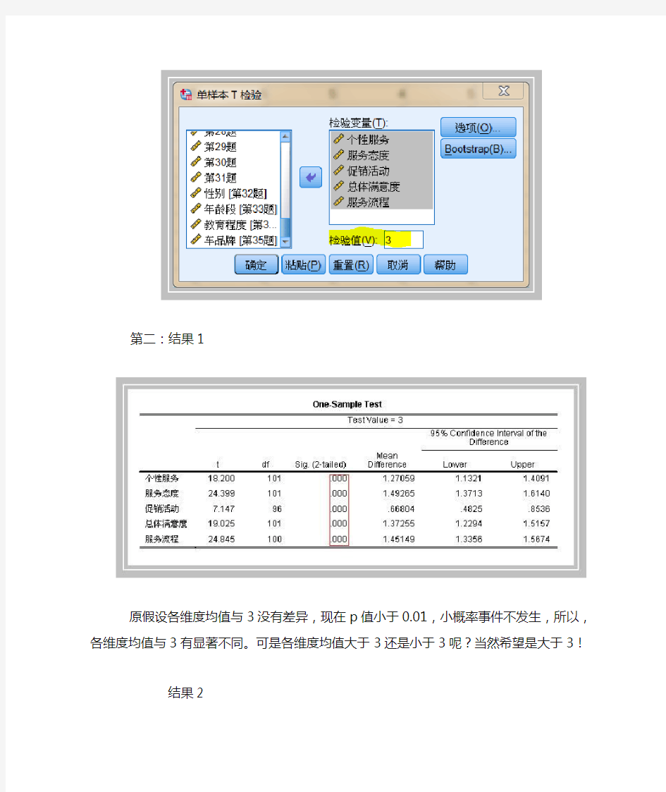 SPSS问卷分析篇之单样本T检验