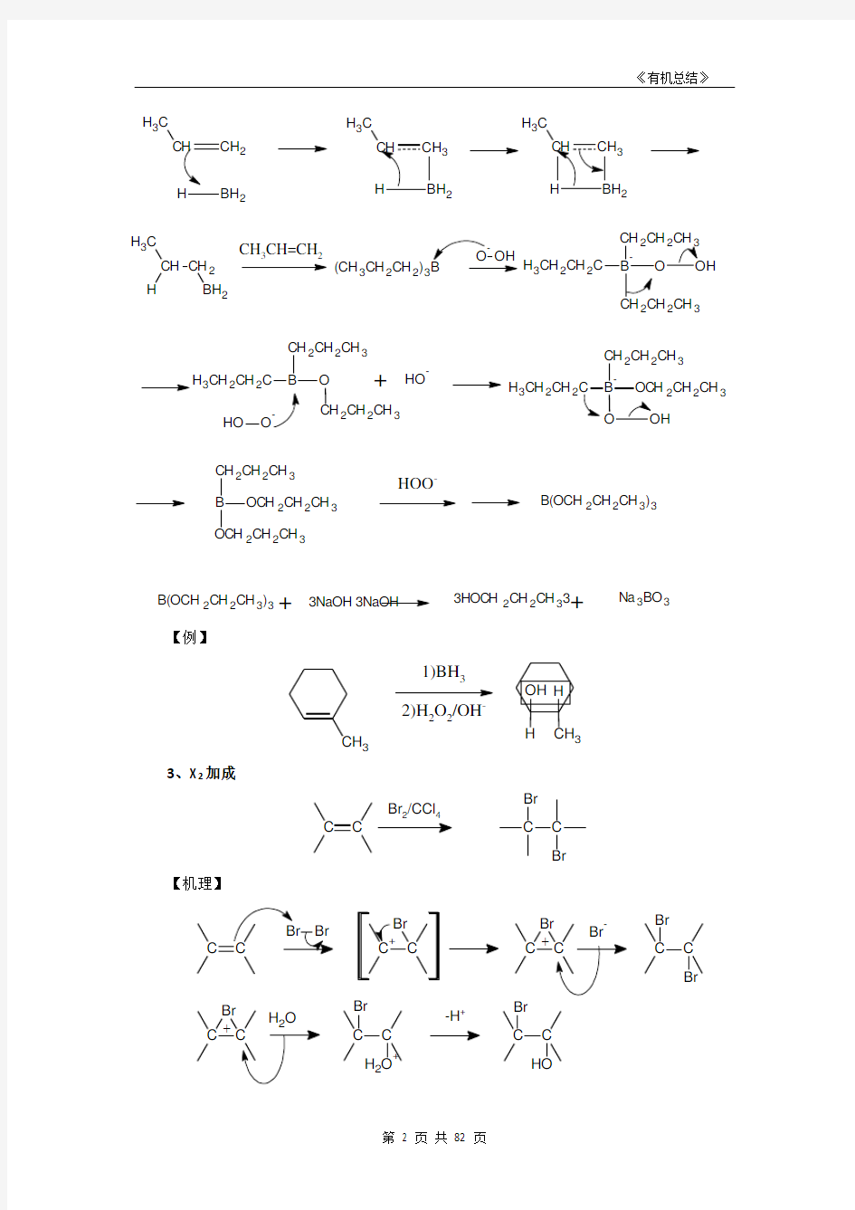 大学有机化学反应总结